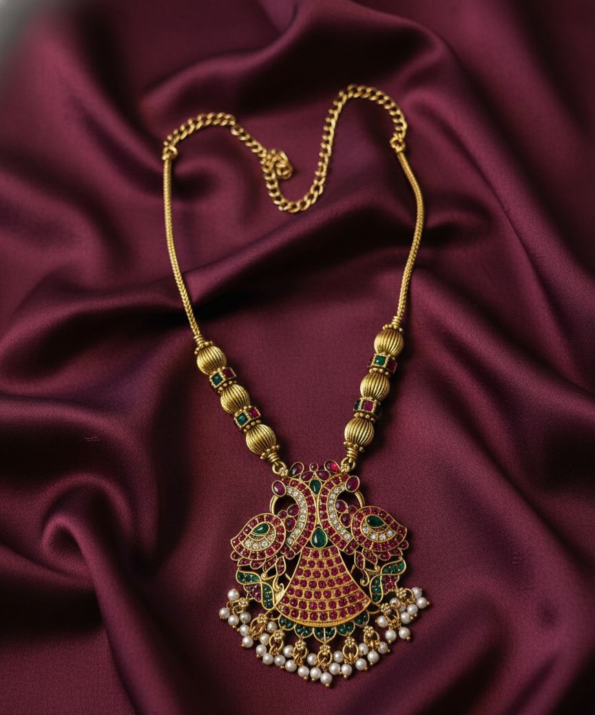 Kundan stone simple haram